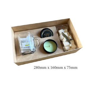 Coffret cocooning - Bougie & infusion à la verveine et gourmandise