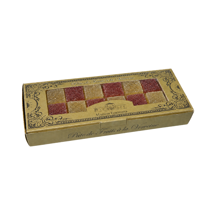 Pâte de fruits assorties à la verveine - 145g.